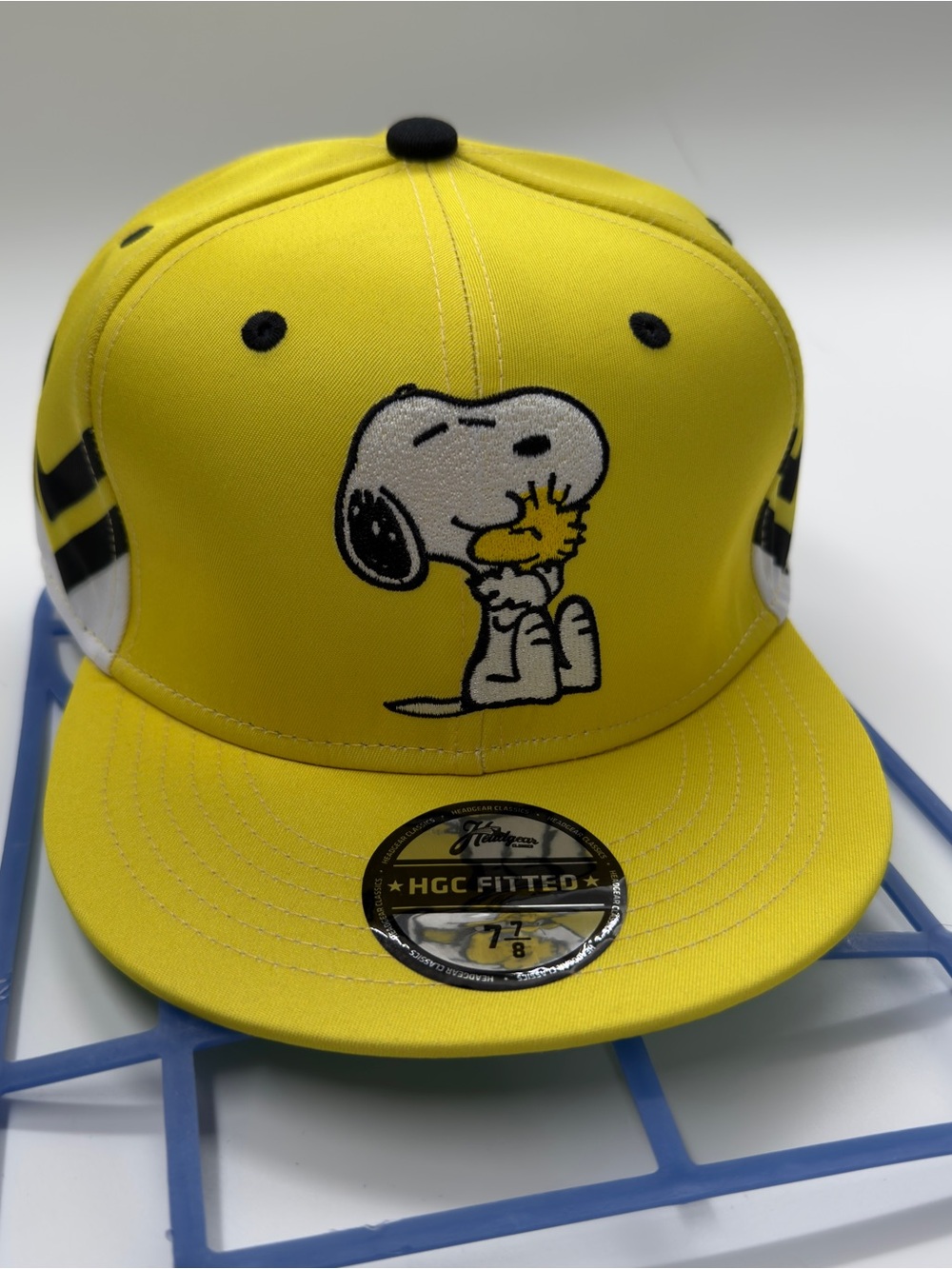 0191 Yellow Snoopy & Peanut Fitted Hat